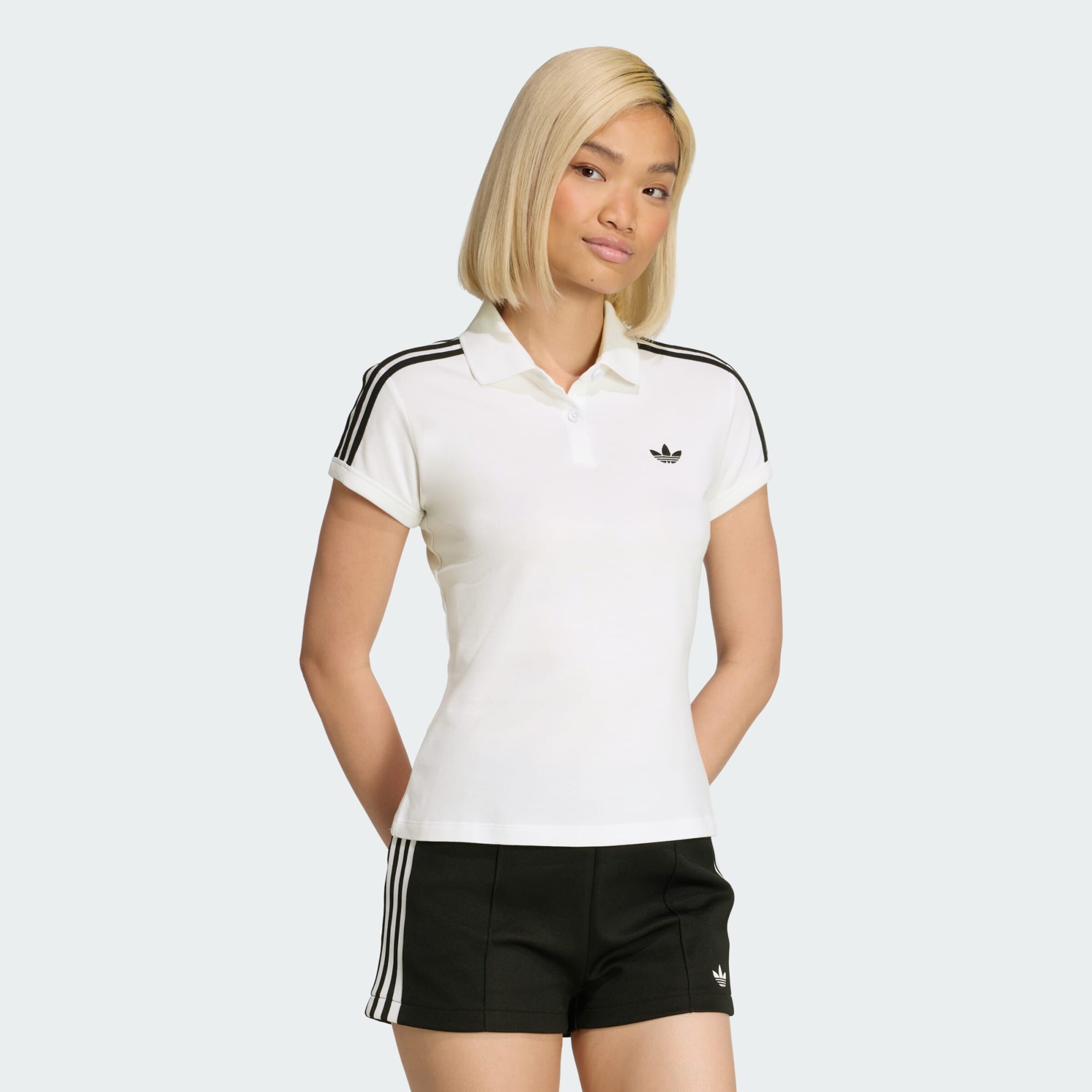 Adidas Originals Футболка '3-Stripes' в белом цвете — фото 2