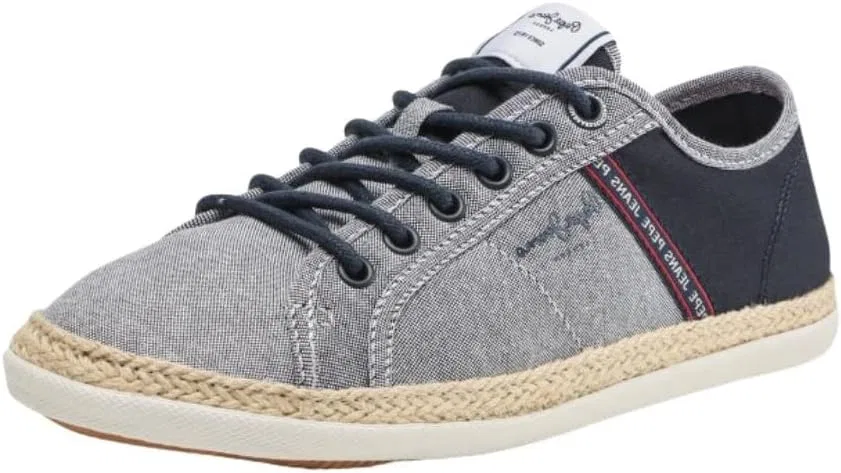 Кроссовки Pepe Jeans Maui Tape Chambray Low Trainers, Blue 564 Chambray
