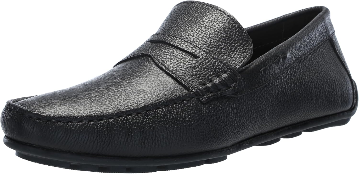 

Мужские кожаные повседневные лоферы с пенни Marc Joseph New York, черный