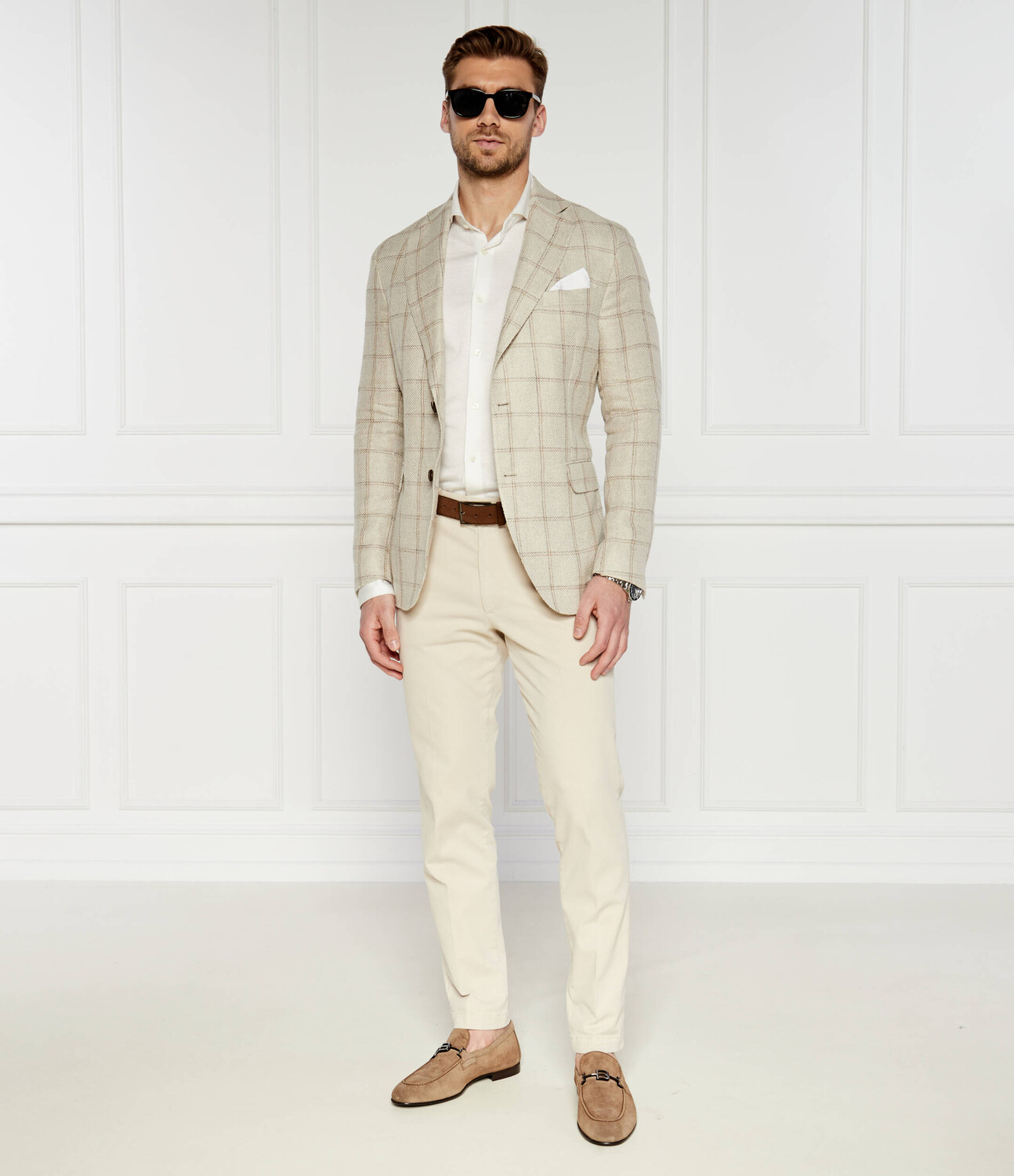 

Куртка Oscar Jacobson elegante Ferry Soft Regular Fit, бежевый