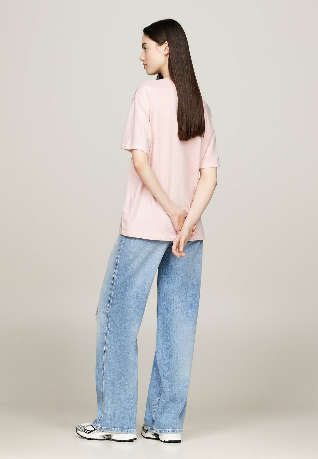 

Футболка с принтом CREW NECK RELAXED Tommy Hilfiger, фуксия