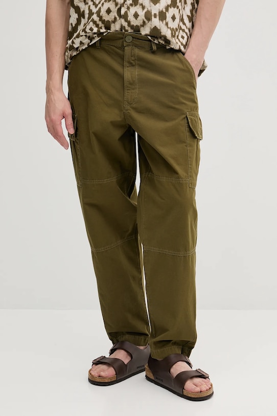 

Хлопковые брюки Relaxed Fit Cargo Barbour, зеленый