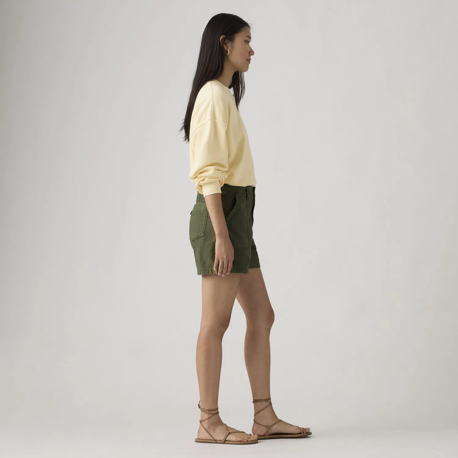 Женские шорты Ribcage Utility Levi's, Green — фото 4