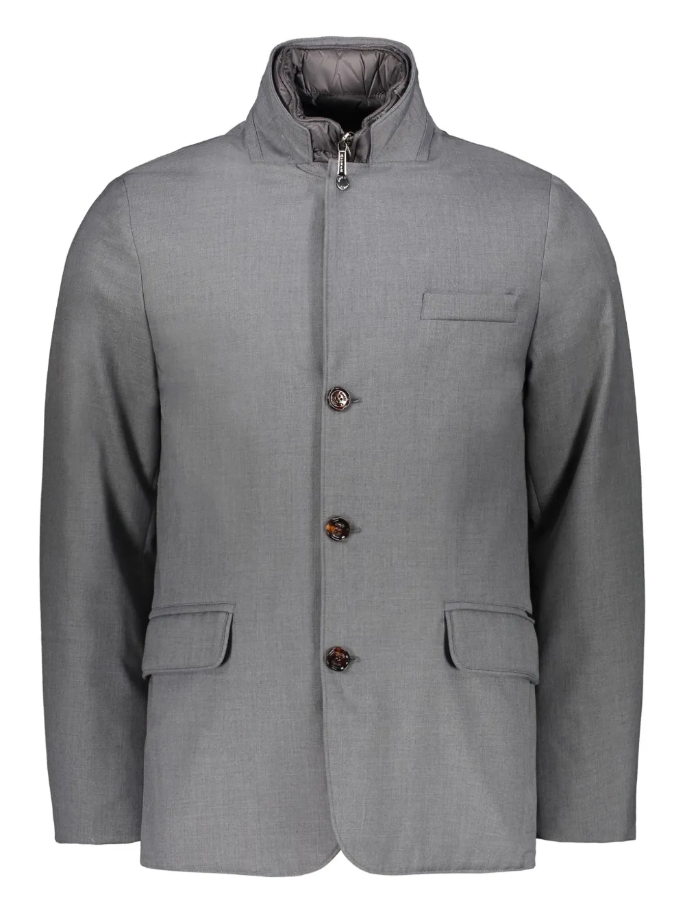 

Пуховик на пуговицах Moorer, серый