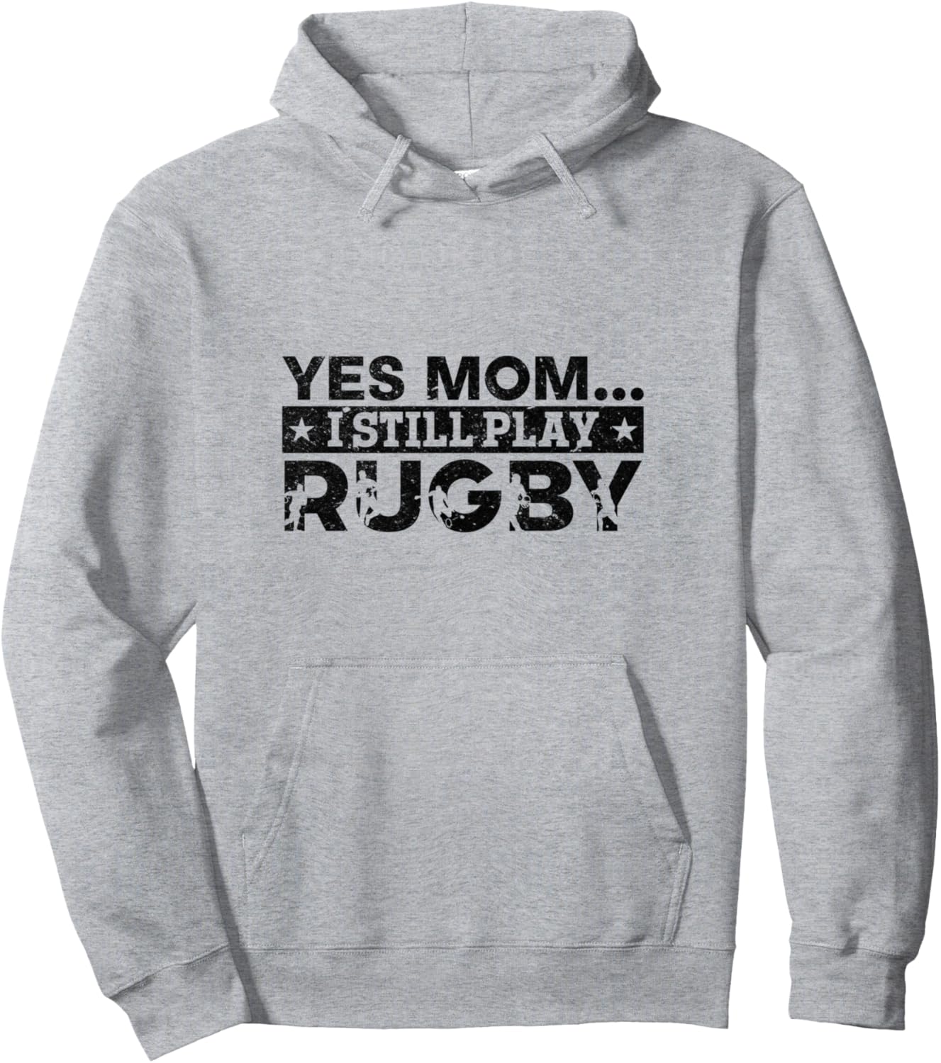 

Забавная толстовка на тему регби - Да, мама... я все еще играю в регби Funny Rugby Quotes Rugby Season, серый