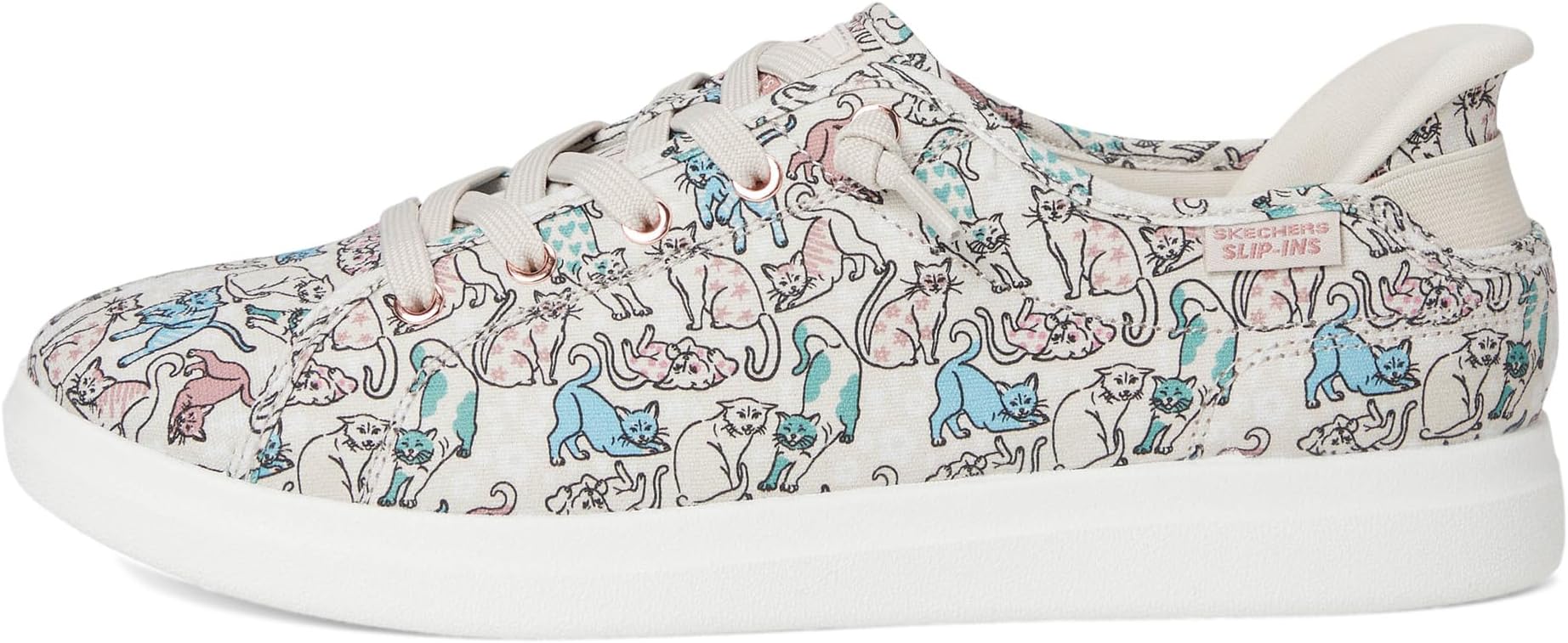 Кроссовки BOBS from SKECHERS Bobs D'Vine Hands Free Slip-ins, цвет Natural Multi — фото 4