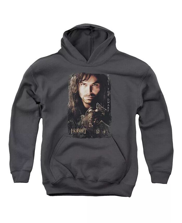 

Толстовка с капюшоном для мальчиков Youth Kili Poster Hobbit, серый