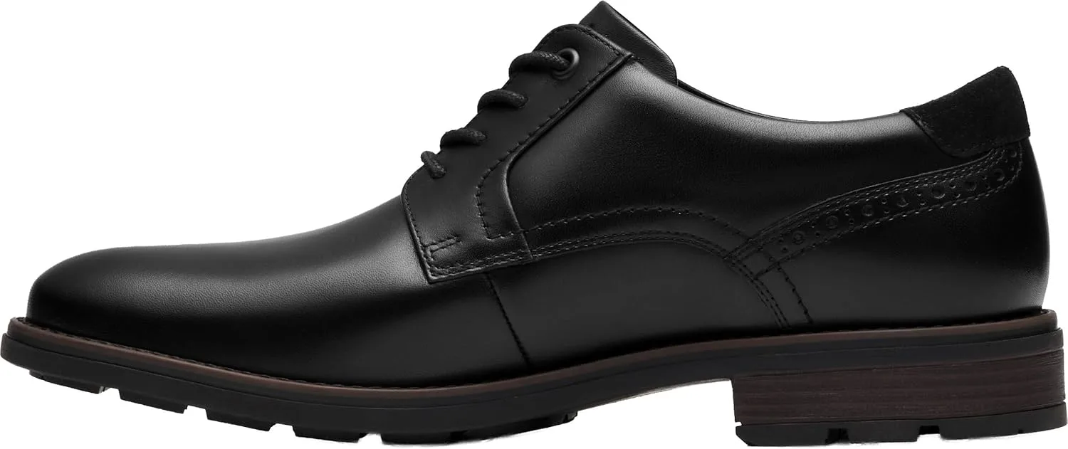 Мужские оксфордские туфли Clarks Emmet Plain, черный — фото 3
