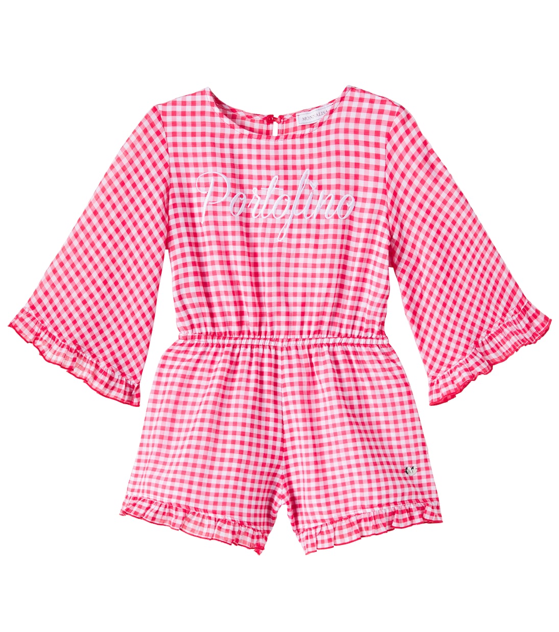 

Портофино виши пляжный комбинезон Mussola Monnalisa, Rosso+Bianco