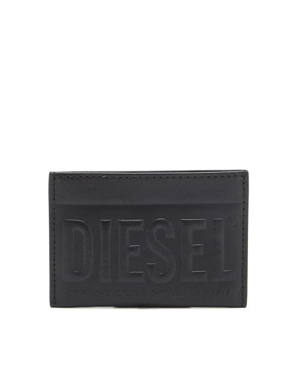 

Мужской кожаный кошелек с логотипом Diesel, черный