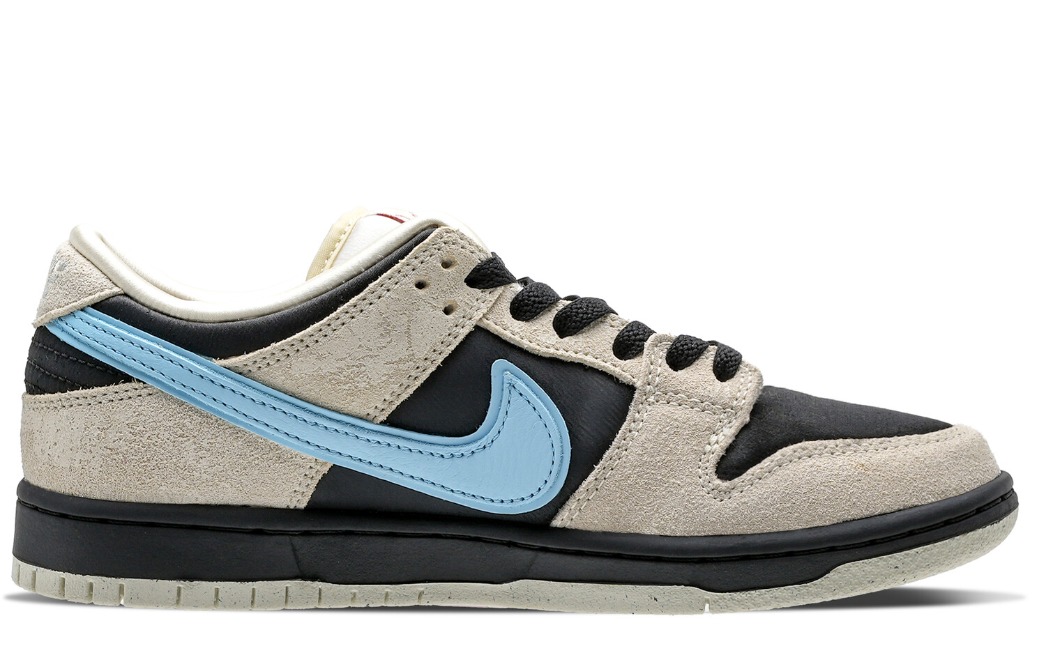 Кроссовки Nike Dunk Skateboarding Shoes Unisex Low-top Black/grey/blue, черный/синий — фото 2