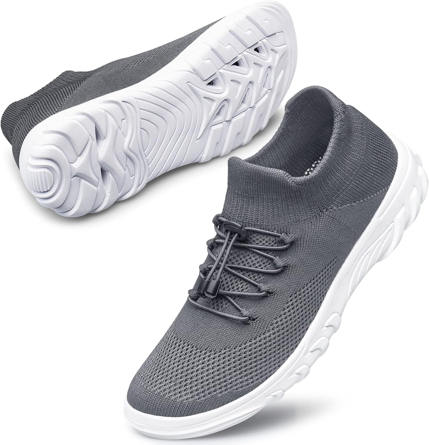 

Мужские и женские водные сандалии SILLENORTH, быстро сохнущие носки, аква-кроссовки, слипоны, повседневная обувь для дайвинга, плавания, серфинга, йоги и пляжных видов спорта, темно-серый