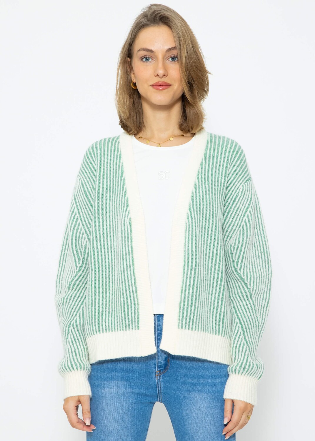 

Кардиган SASSYCLASSY Oversize Strick, белый