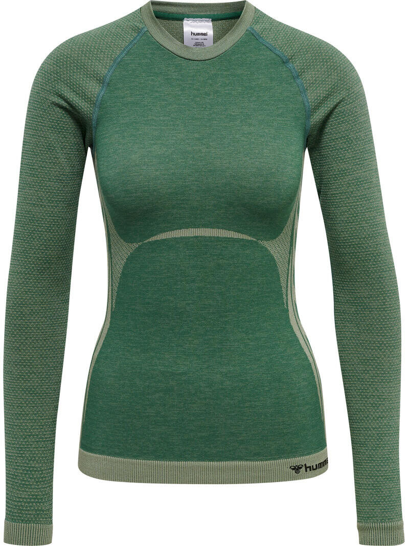 

Hmlclea бесшовная облегающая футболка женская для йоги HUMMEL, цвет grau