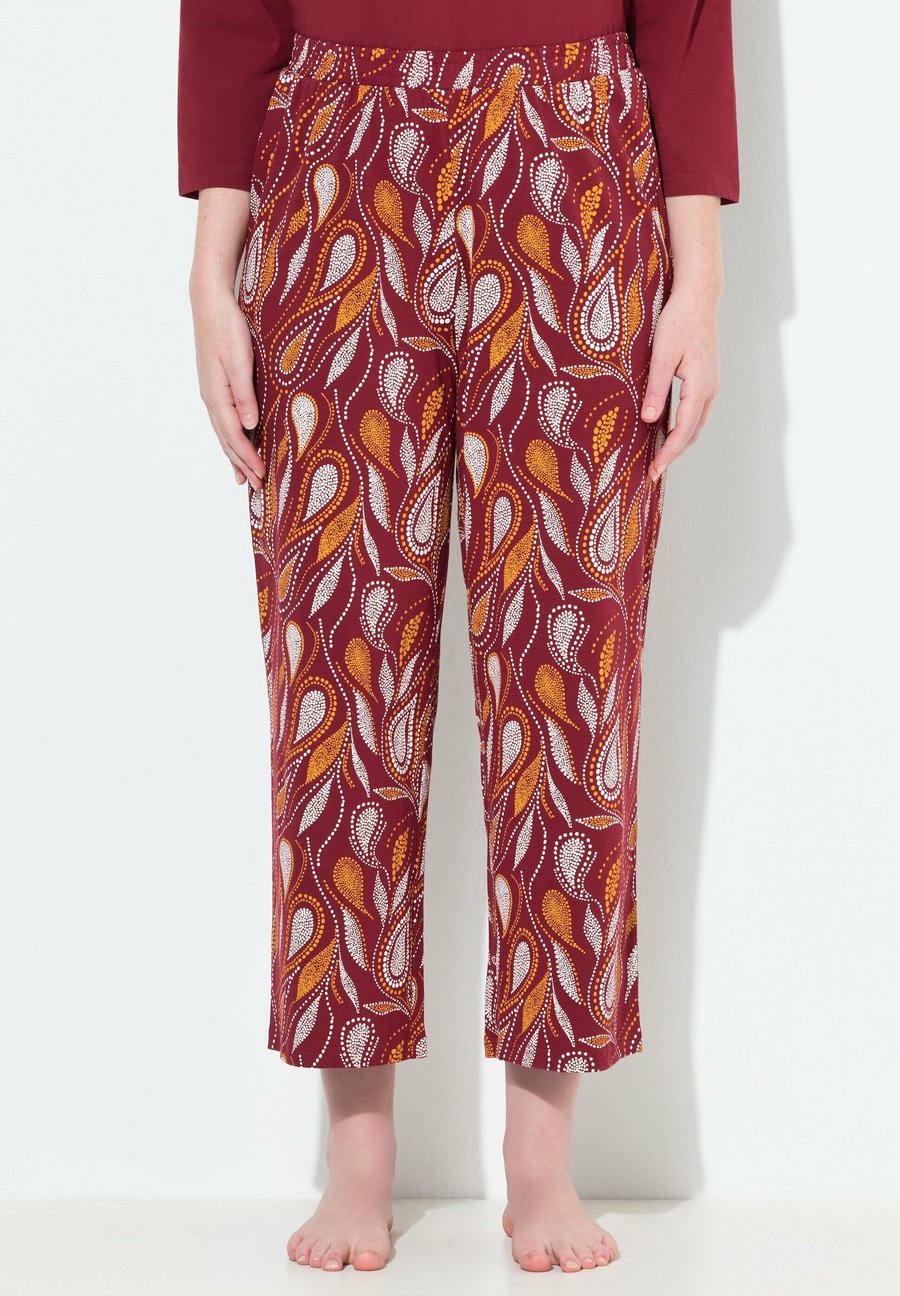 

Пижамные брюки Ulla Popken PAISLEY CROPPED, Dark Cherry Red/Red