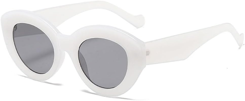 

Популярные модные солнцезащитные очки большого размера «кошачий глаз» для женщин, ретро-очки с леопардовым принтом, солнцезащитные очки UV400 для мужчин, трендовые овальные солнцезащитные очки SKFGNX, Jelly White Gray