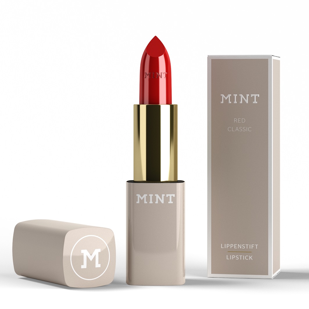 Помада для губ mint lippenstift nude apricot Mint By Dr Mintcheva, red classic, вес 3.2 гр. — фото 2