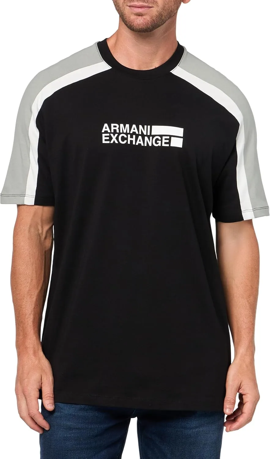 

Armani Exchange мужской джемпер с цветными блоками