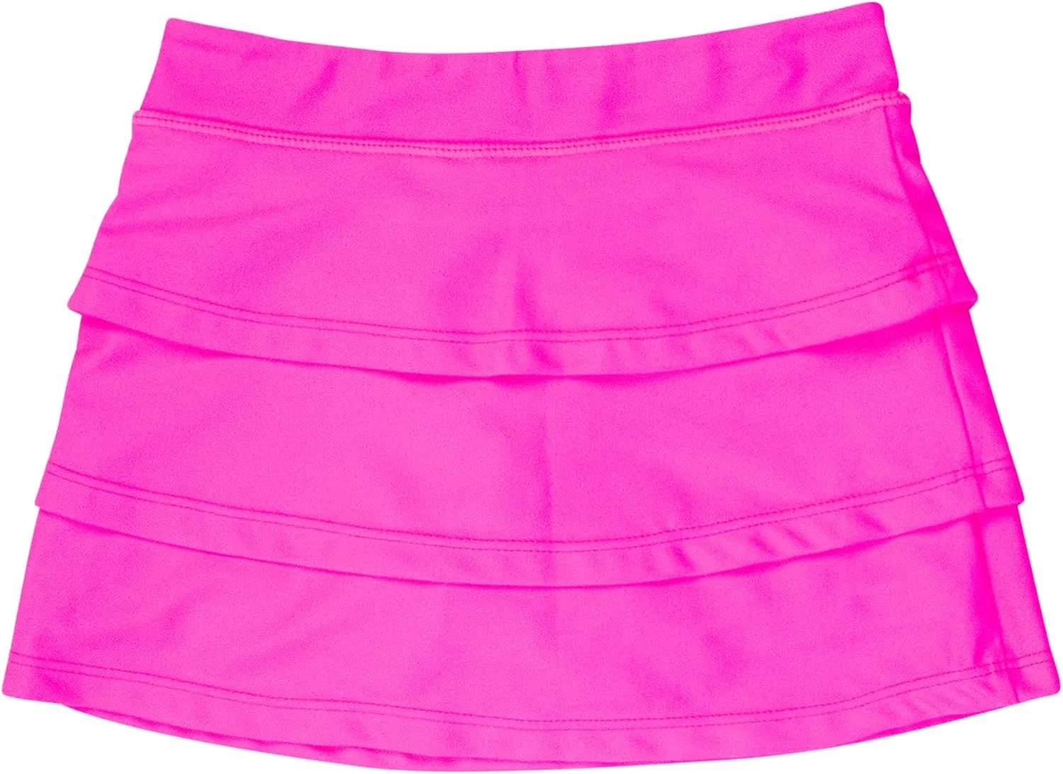 Спортивная юбка-шорты RuffleButts, UPF50+, Neon Magenta — фото 3