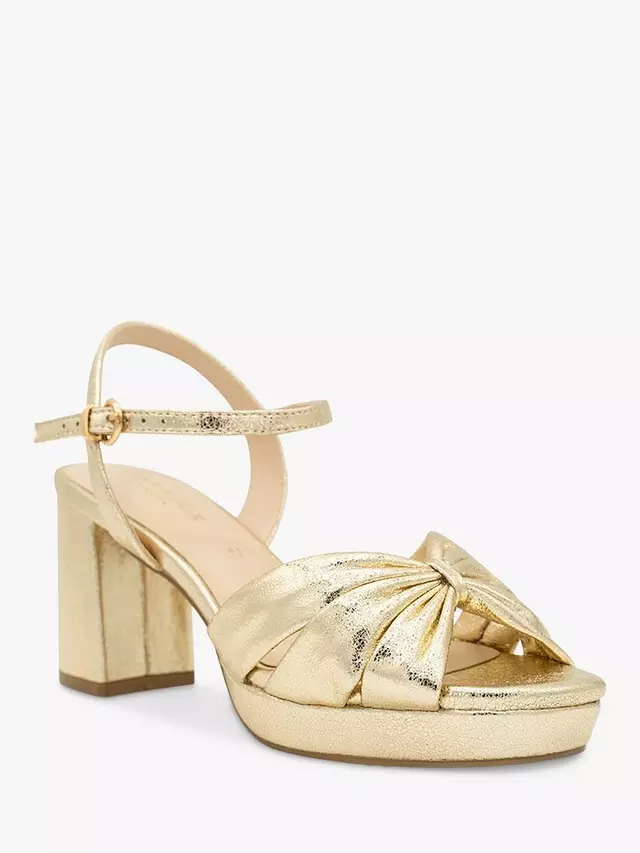 Сандалии Paradox London Nerita Wide Fit Platform, цвет champagne — фото 2