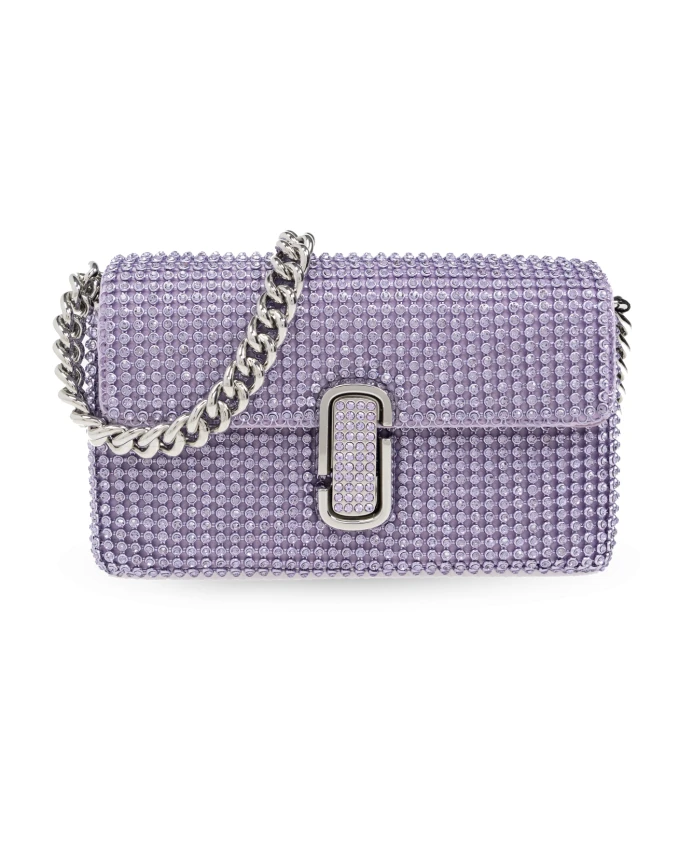 

Миниатюрная сумка на плечо со стразами Marc Jacobs, фиолетовый