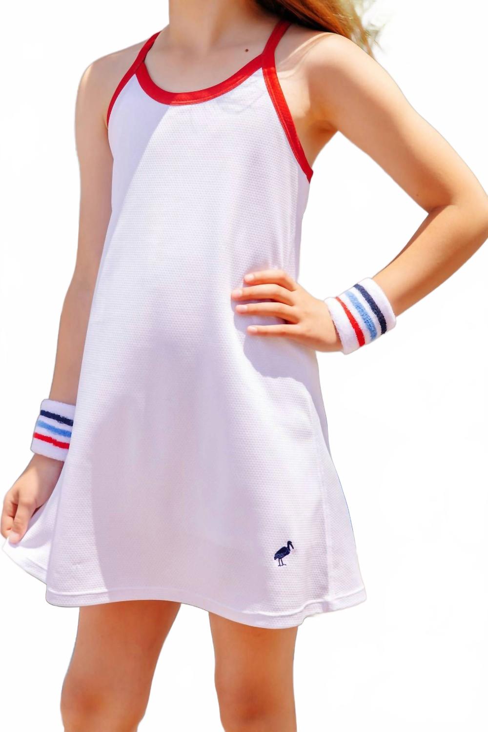 

Платье для тенниса Prepletic Little Miss в белом цвете The Beaufort Bonnet Company