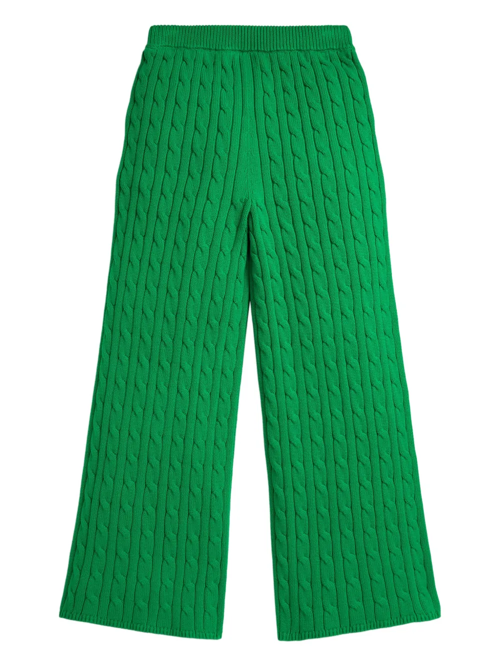 Брюки фактурной вязки Polo Ralph Lauren Kids, зеленый — фото 2