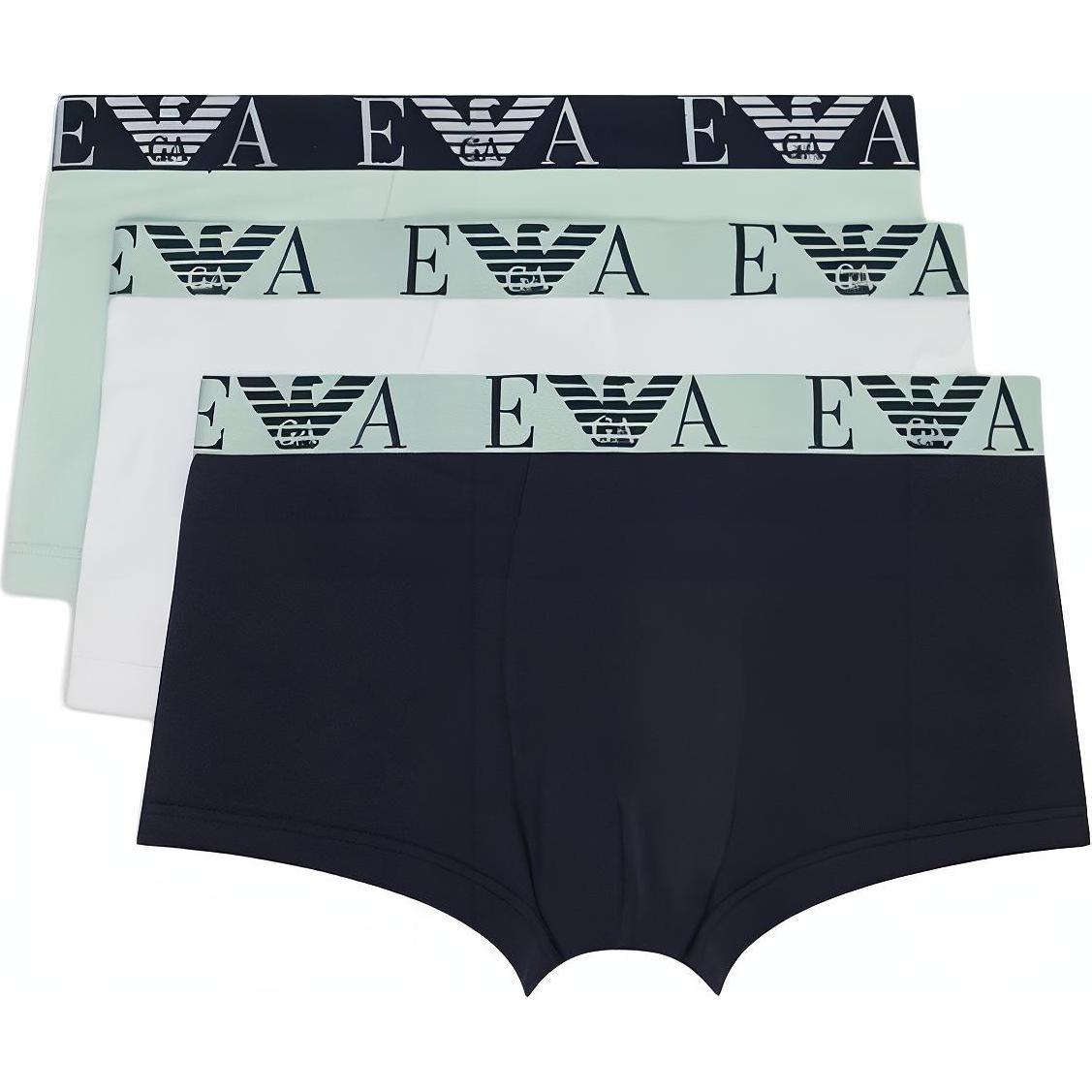 

SS24 Трусы мужские 3 шт EMPORIO ARMANI, Комплекты одежды (Светло-зеленый+Белый+Синий)