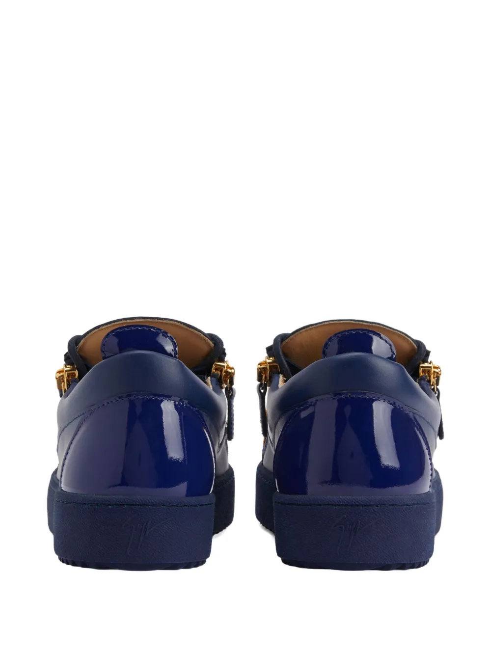 Кроссовки FRANKIE из лакированной кожи Giuseppe Zanotti, синий — фото 3