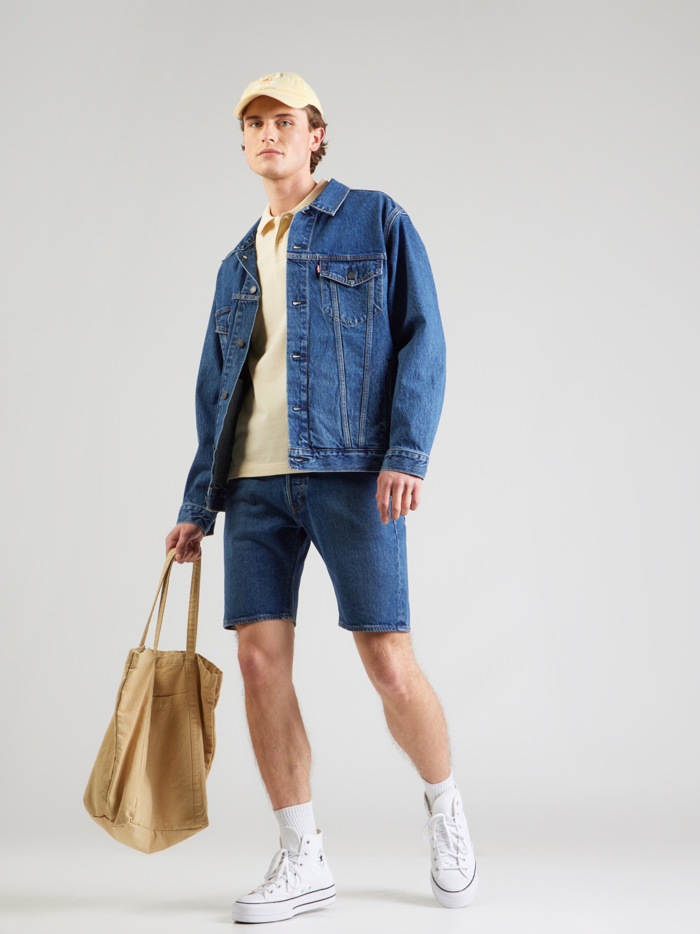 LEVI'S  Футболка 'Original Polo' в пастельно-желтом цвете — фото 4
