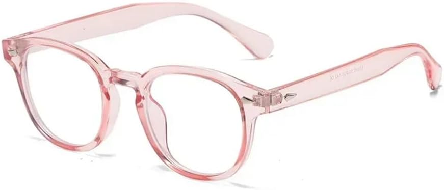 

Круглые солнцезащитные очки для женщин с декоративными заклепками, защита от УФ-излучения UV400, для мужчин в стиле панк, для занятий спортом на открытом воздухе и верховой езды UYPTK, Jelly Pink Frame