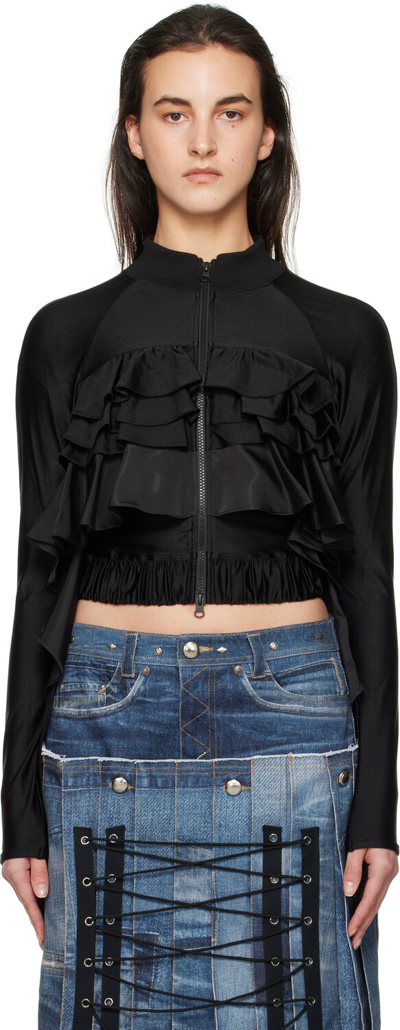 

Куртка Riley Ruffle Tight на молнии Andersson Bell, черный