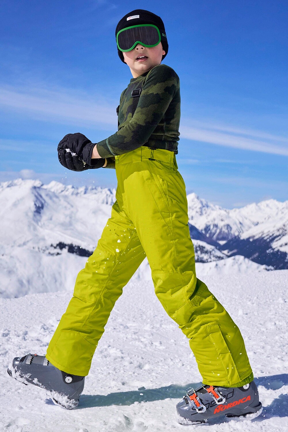 

Брюки лыжные Mountain Warehouse Falcon с проклеенными швами, лаймовый