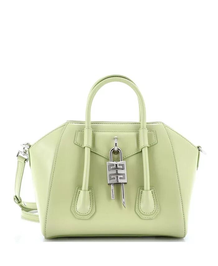 

Мини-сумка Antigona Lock из кожи Pre-Owned Givenchy, зеленый