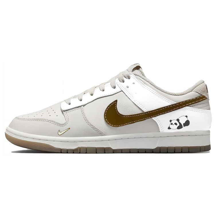 

Кроссовки Nike Dunk Skateboarding Shoes Men Low-top White/Brown, коричневый