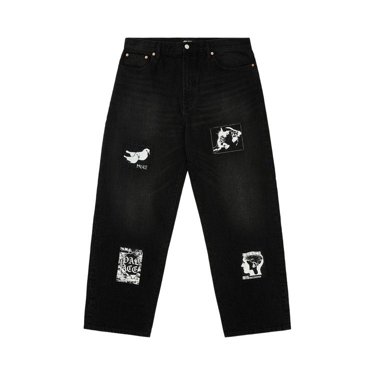 

Джинсы Palace P90 Baggy Jean, Patch Up Black