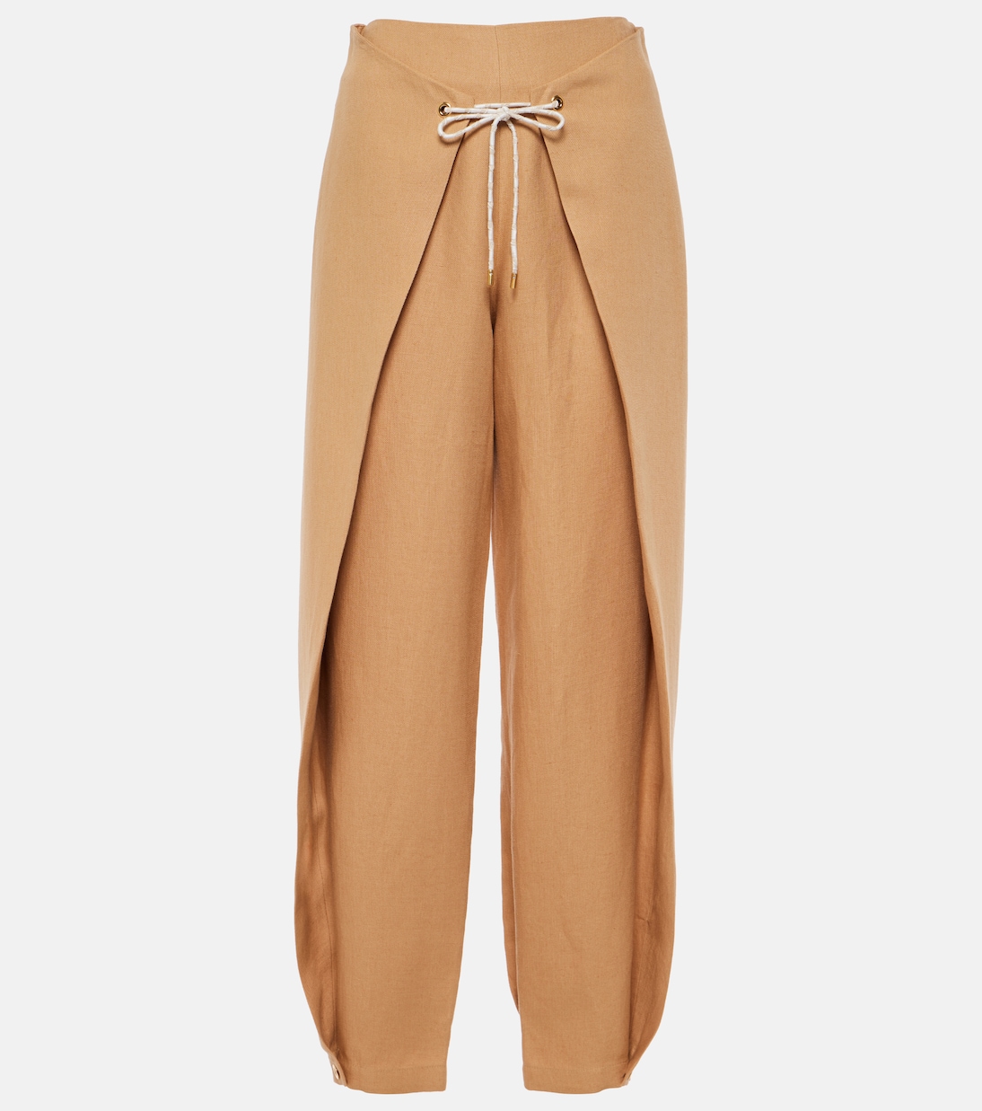 

Брюки зауженные льняные Marylen Loro Piana, Ginseng