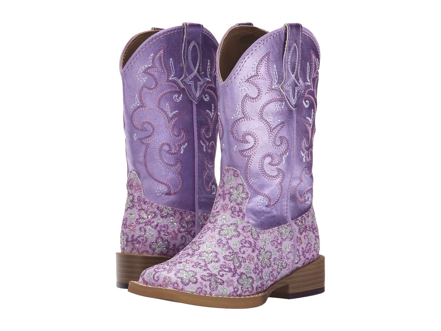 Ботинки Roper Kids Lavender Square Toe Boot (Toddler/Little Kid), фиолетовый