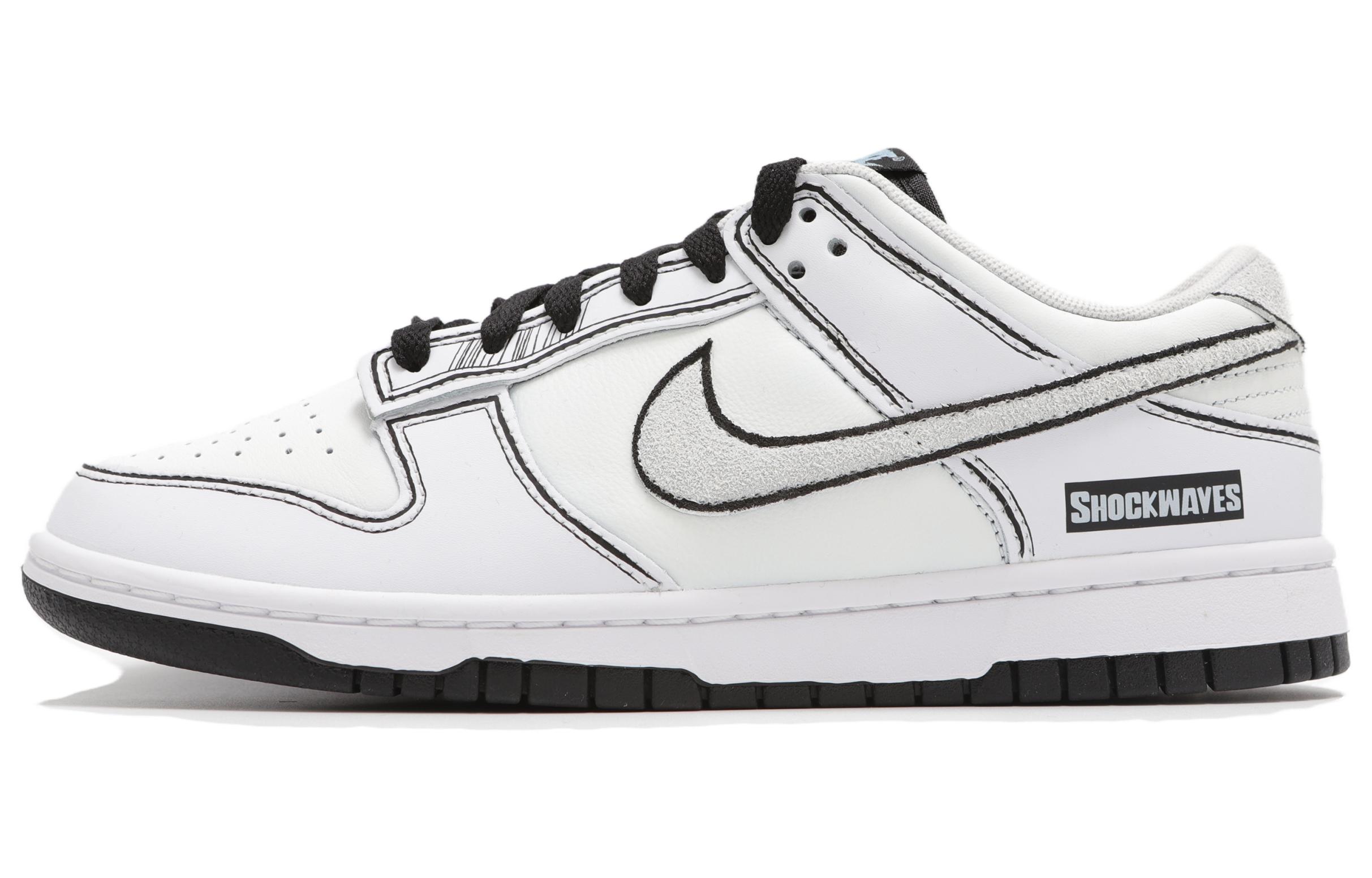 

Nike Кроссовки для скейтбординга Dunk Slip с амортизацией, износостойкие, низкие, мужские, черно-белые