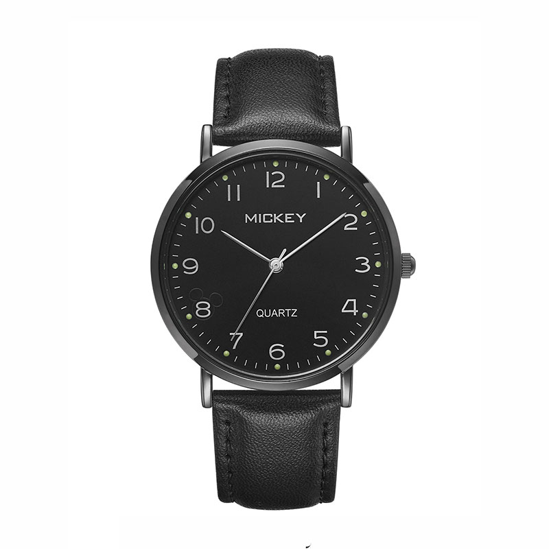 

Disney Мужские часы кварцевый механизм кожаные ремешки часы мужские часы черный циферблат