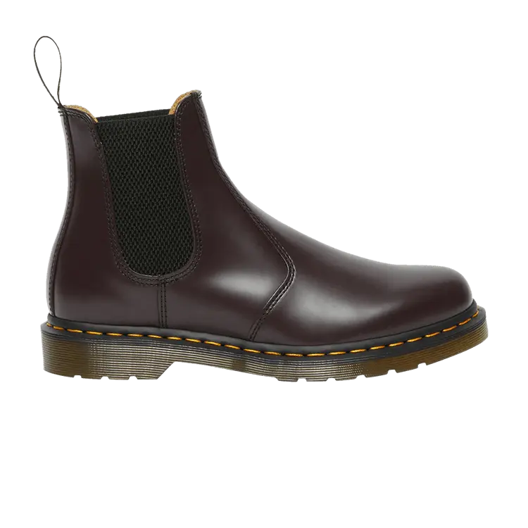 

Ботинки Dr. Martens 2976 Yellow Stitch Smooth Leather Chelsea Boot 'Burgundy', красный
