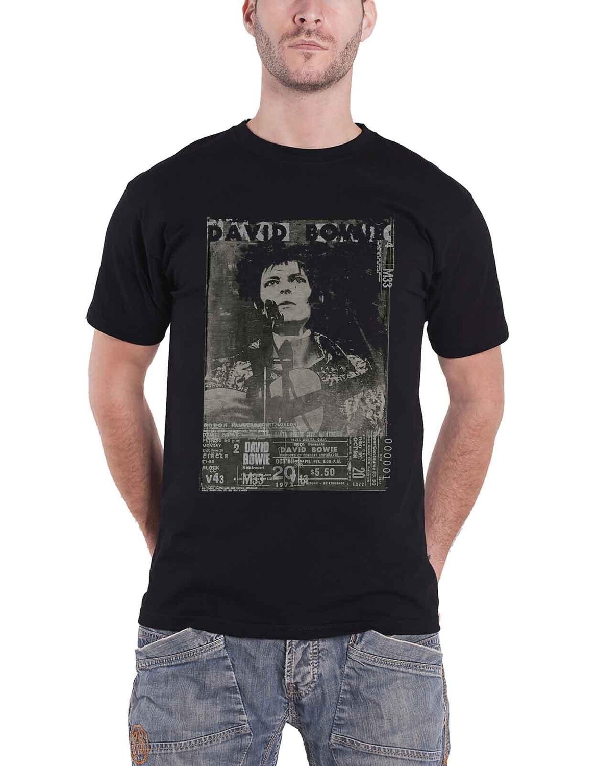 

Футболка с профилем Ziggy Stardust Live David Bowie, черный