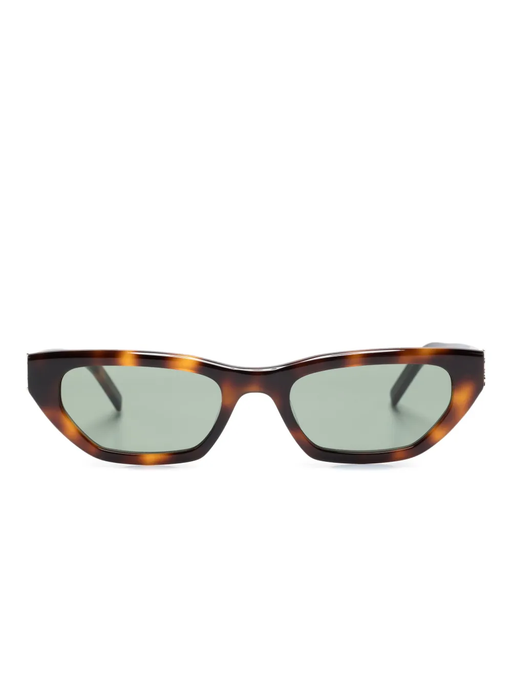 

Солнцезащитные очки в оправе 'кошачий глаз' с логотипом Saint Laurent Eyewear, коричневый