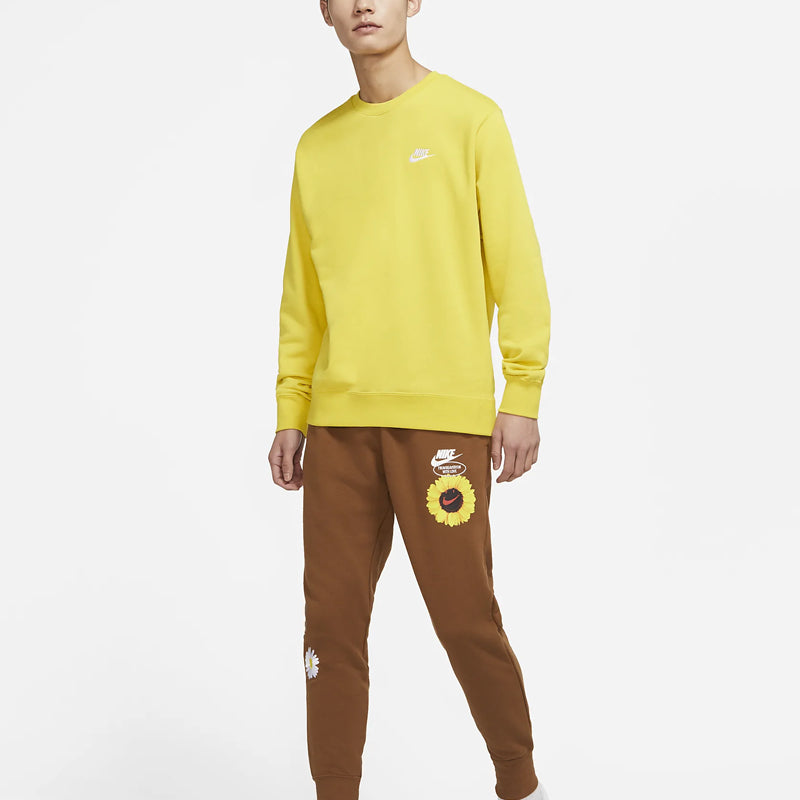 Спортивные брюки Men's Nike Knit Embroidered Sports Pants/Trousers/Joggers Brown DM5013-204 — фото 3