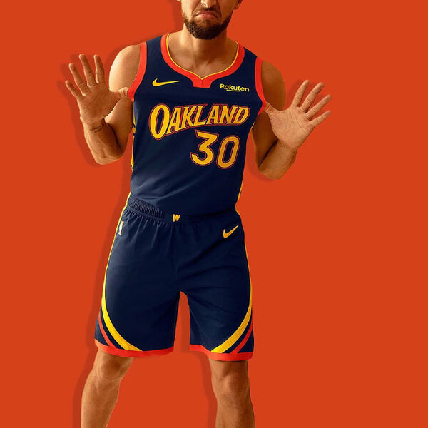 Майка Nike NBA Stephen Curry Golden State Warriors Jersey City Edition Dark blue, синий — фото 3