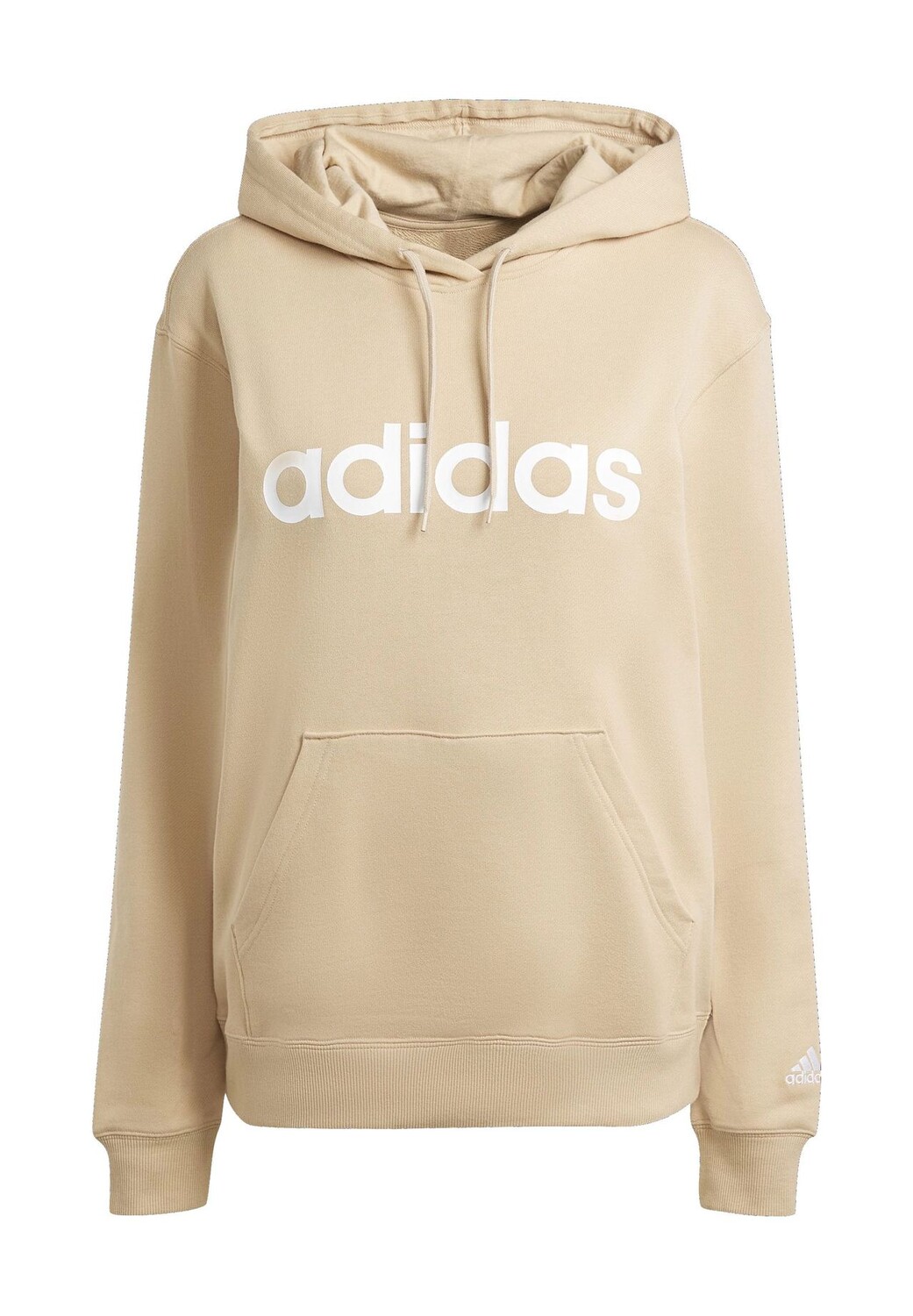 

Спортивная толстовка с капюшоном из хлопка с логотипом для женщин adidas, цвет Magbei White