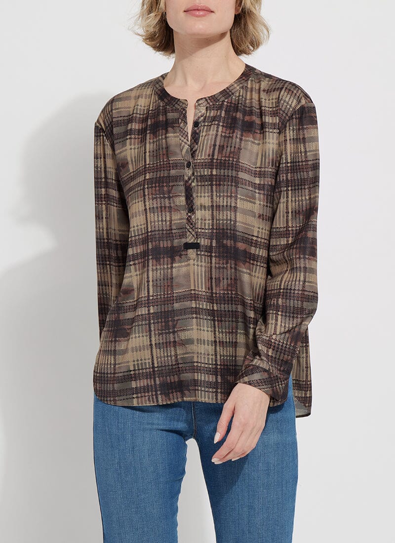 

Рубашка-пуловер Эрика Lyssé New York, цвет soft hunter plaid