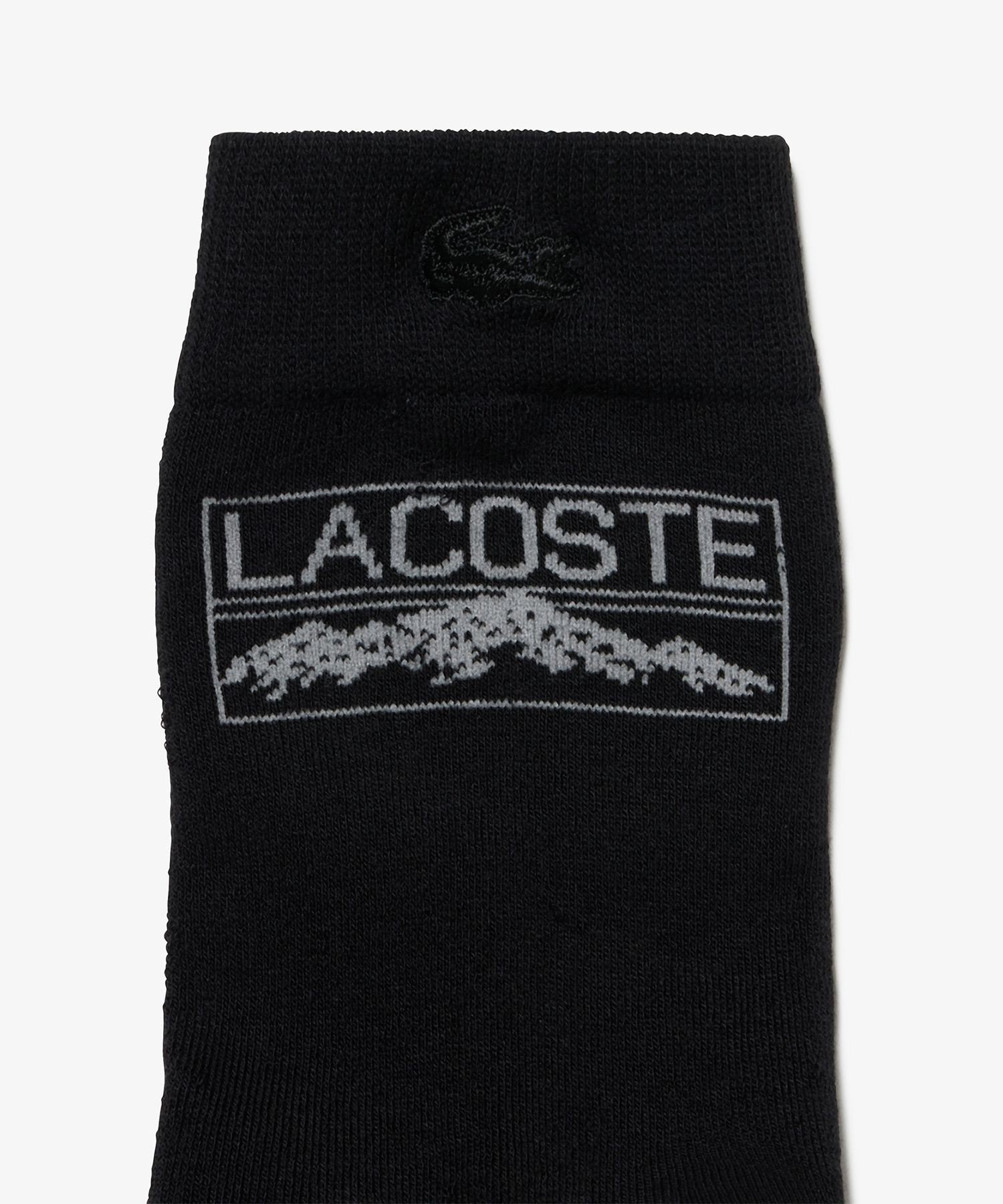 Носки с логотипом сзади LACOSTE, Black — фото 3