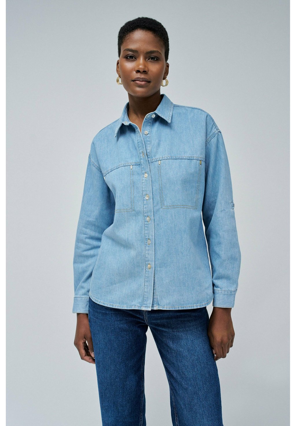 

Рубашка Salsa Jeans, синий