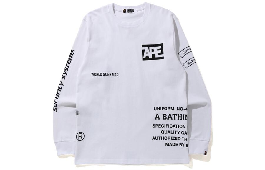 

Футболка Bape унисекс A Bathing Ape, белый